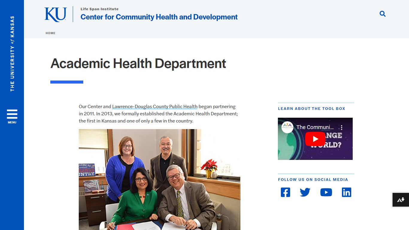 Academic Health Department | Center for Community Health and Development